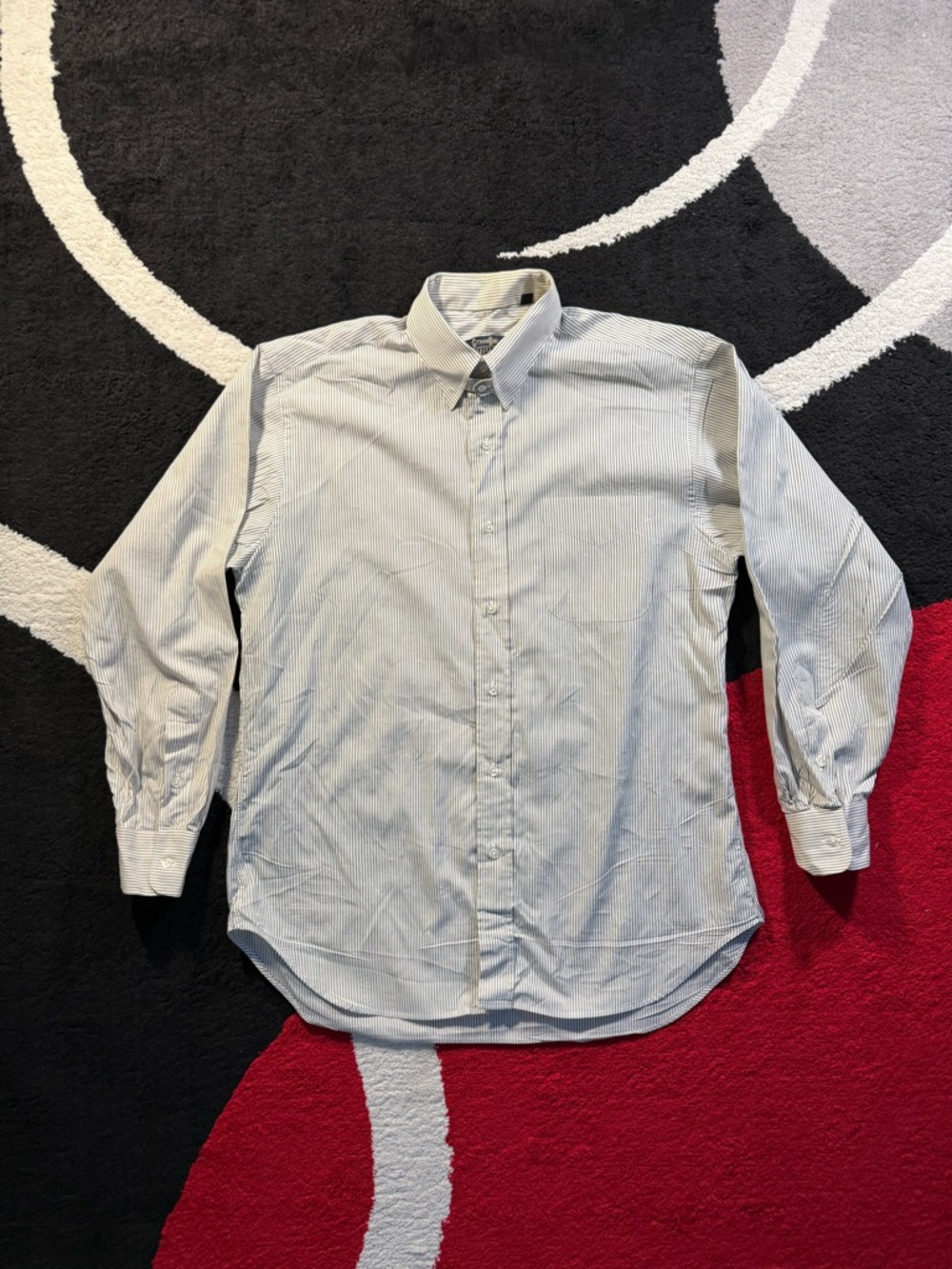 VINTAGE Gitman Bros Shirt Mens 15 33 Striped Button Down Casual Preppy USA